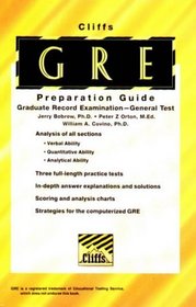 Cliff's Graduate Record Examination General Test: Preparation Guide (Test Preparation Guides)