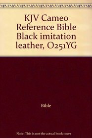 KJV Cameo Reference Bible Black imitation leather, O251YG