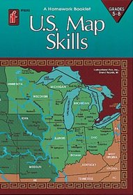 U.S. Map Skills Homework Booklet, Grades 4-6 (Homework Booklets)