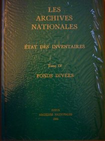 Les Archives Nationales Etat Volume 1986