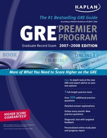 Kaplan GRE Exam 2007-2008 Premier Program (w/ CD-ROM)