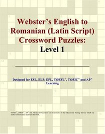 Webster's English to Romanian (Latin Script) Crossword Puzzles: Level 1