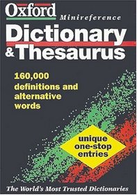 Dic the Oxford Minireference Dictionary  Thesaurus (Oxford Minireference)