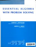 Essential Algebra With Problem Solving