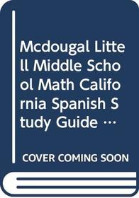 Spanish Study Guide California McDougal Littell Math Course 1