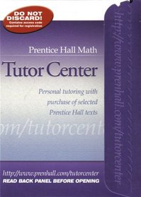Prentice Hall Math Tutor Center (Registration Access Code)
