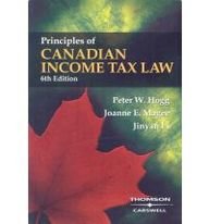 Principles Of Canadian Income Tax Law