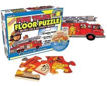 Fire Truck Floor Puzzle & Music Cd (Giant Floor Puzzle & Music Sets)