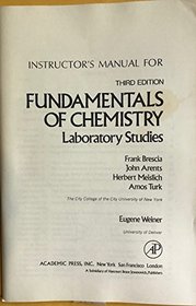 Fundamentals of Chemistry: Laboratory Studies: Tchrs'