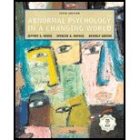 Abnormal Psychology in a Changing World, Fourth Edition