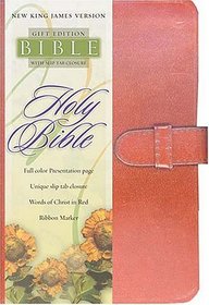 Holy Bible Companion Gift Edition with Slip Tab Closure (Bible Nkjv Tan)