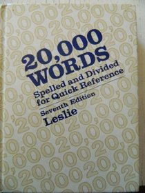 20,000 words: Spelled and divided for quick reference