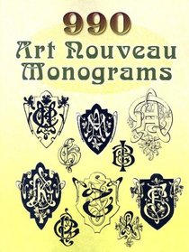 990 Art Nouveau Monograms (Dover Pictorial Archive Series)