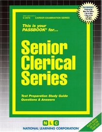 Senior Clerical Series (Career Examination series) (Career Examination Passbooks)