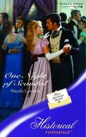 One Night of Scandal (Blue Stocking Brides, Bk 2) (Large Print)