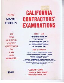 California Contractors' Examination