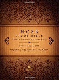 HCSB Study Bible, Brown/Tan Duotone Simulated Leather