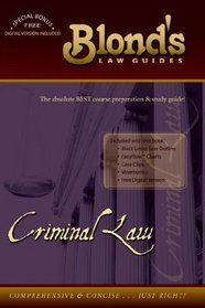 Criminal Law (Blond's Law Guides   Criminal Law)