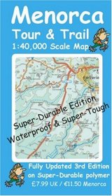 Menorca Super-durable Tour and Trail Map