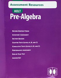 Pre-Algebra: Assessment Resources