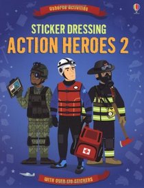Sticker Dressing Action Heroes 2 (Usborne Sticker Dressing)