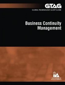 Global Technology Audit Guide 10 - Business Continuity Management