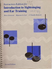 Basic Sightsinging Ear Traing 2e I