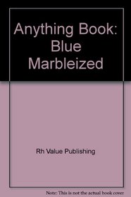 Anything Book Marbleized Lar: Blue