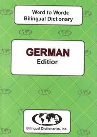 German edition Word To Word Bilingual Dictionary