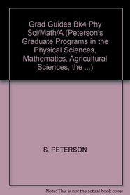Peterson's Graduate Programs in the Physical Sciences, Mathematics, Agricultural Sciences, the Environment & Natural Resources, 2003. Book 4.