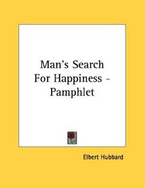 Man's Search For Happiness - Pamphlet