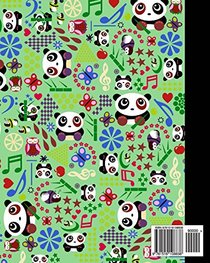 Blank Sheet Music: Music Manuscript Paper / Staff Paper / Musicians Notebook [ Book Bound (Perfect Binding) * 12 Stave * 100 pages * Large * Music Panda ] (Composition Books - Music Manuscript Paper)