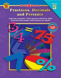 Math 2 Master Fractions, Decimals, and Percents, Grade 3 (Math 2 Master)