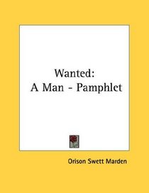 Wanted: A Man - Pamphlet