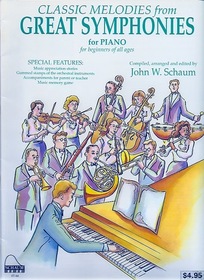 Classic Melodies from Great Symphonies for Piano -- Beginners