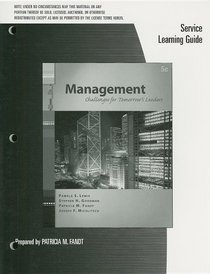 Service Learning Guide for Lewis/Goodman/Fandt's Management: Changes for Tomorrow's Leaders, 5th