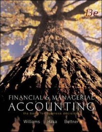 Financial and Managerial Accounting: The Basis for Business Decisions: WITH My Mentor, Net Tutor, Olc and Powerweb