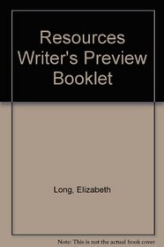 Resources Writer's Preview Booklet
