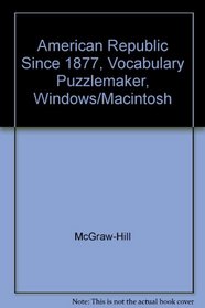American Republic Since 1877, Vocabulary Puzzlemaker, Windows/Macintosh