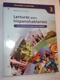 Lecturas Para Hispanohablantes(con Preparacion Para Los Examenes) 3