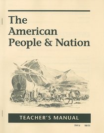 American People & Nation Teachers Manual