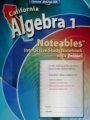 Noteables - Interactive Study Notebook with Foldables (California Algebra 1)