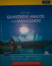 Quantitative Analysis for Management 10th edition
