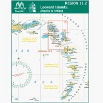 Maptech Paper Chart Kit Book Region 11.2 Leeward Island - Model PAPCYC02 Cartography GPS