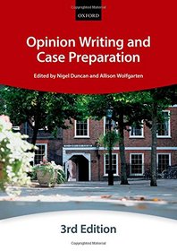 Opinion Writing and Case Preparation (Bar Manual: Opinion Writing and Case Preparation)