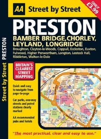 AA Street by Street: Preston: Bamber Bridge, Chorley, Leyland, Longridge
