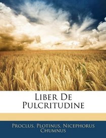 Liber De Pulcritudine (Latin Edition)