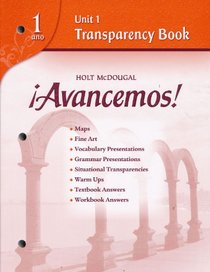 Avancemos! 3 Unit 1 Transparency Book