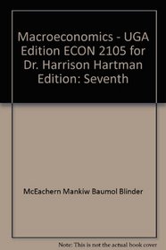 Macroeconomics - UGA Edition; ECON 2105 for Dr. Harrison Hartman