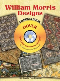 William Morris Designs CD-ROM and Book (Full-Color Electronic Design Series)